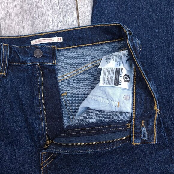 Levi's Women's Straight Leg Jeans - Dark Blue - Picture 7 of 9